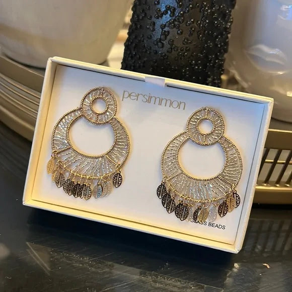 Persimmon Gold Hoops