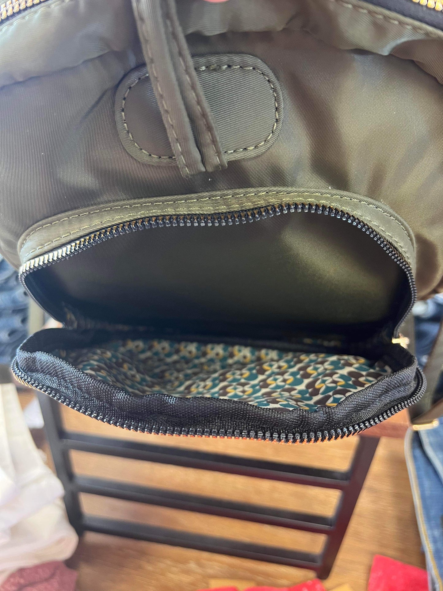 Green Backpack Purse