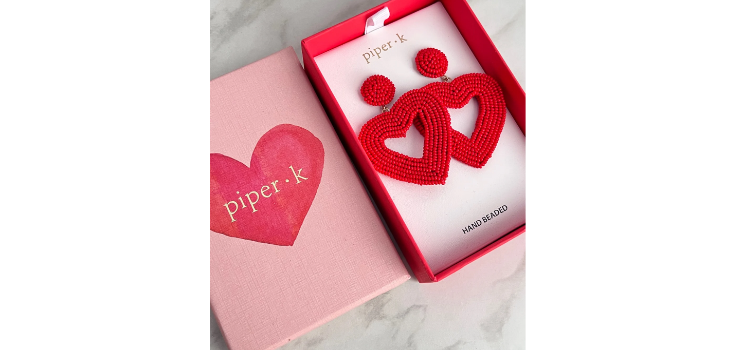 Piper K Heart Earrings