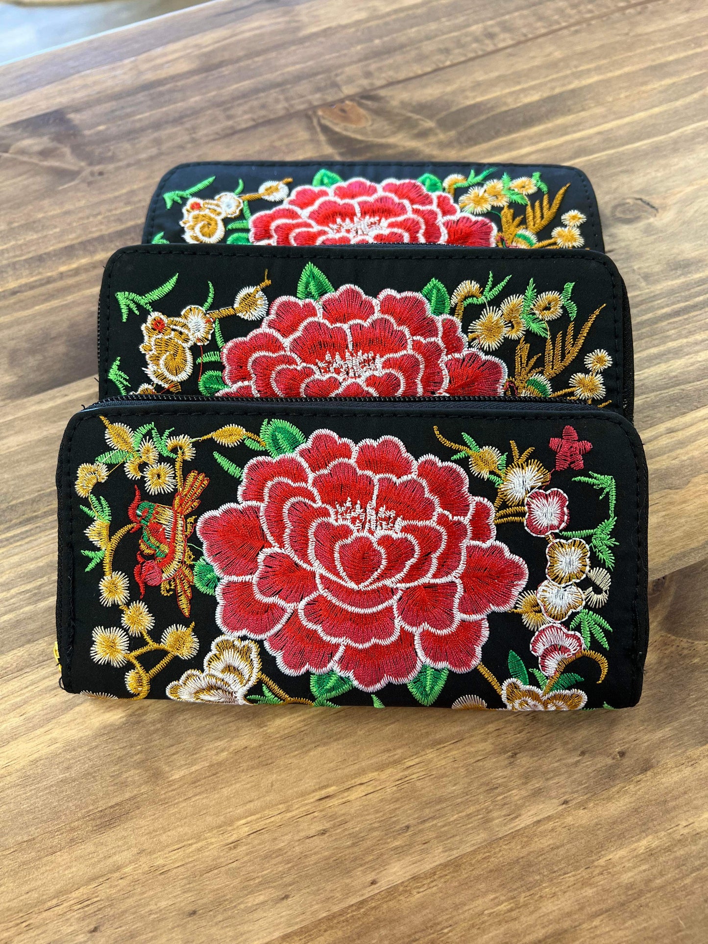 Embroidered Wallet