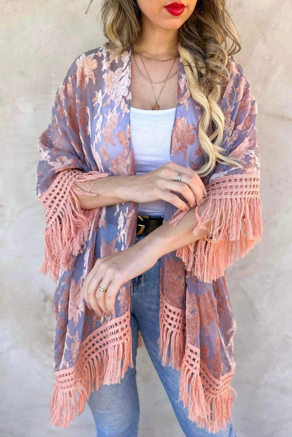 Rose Floral Kimono