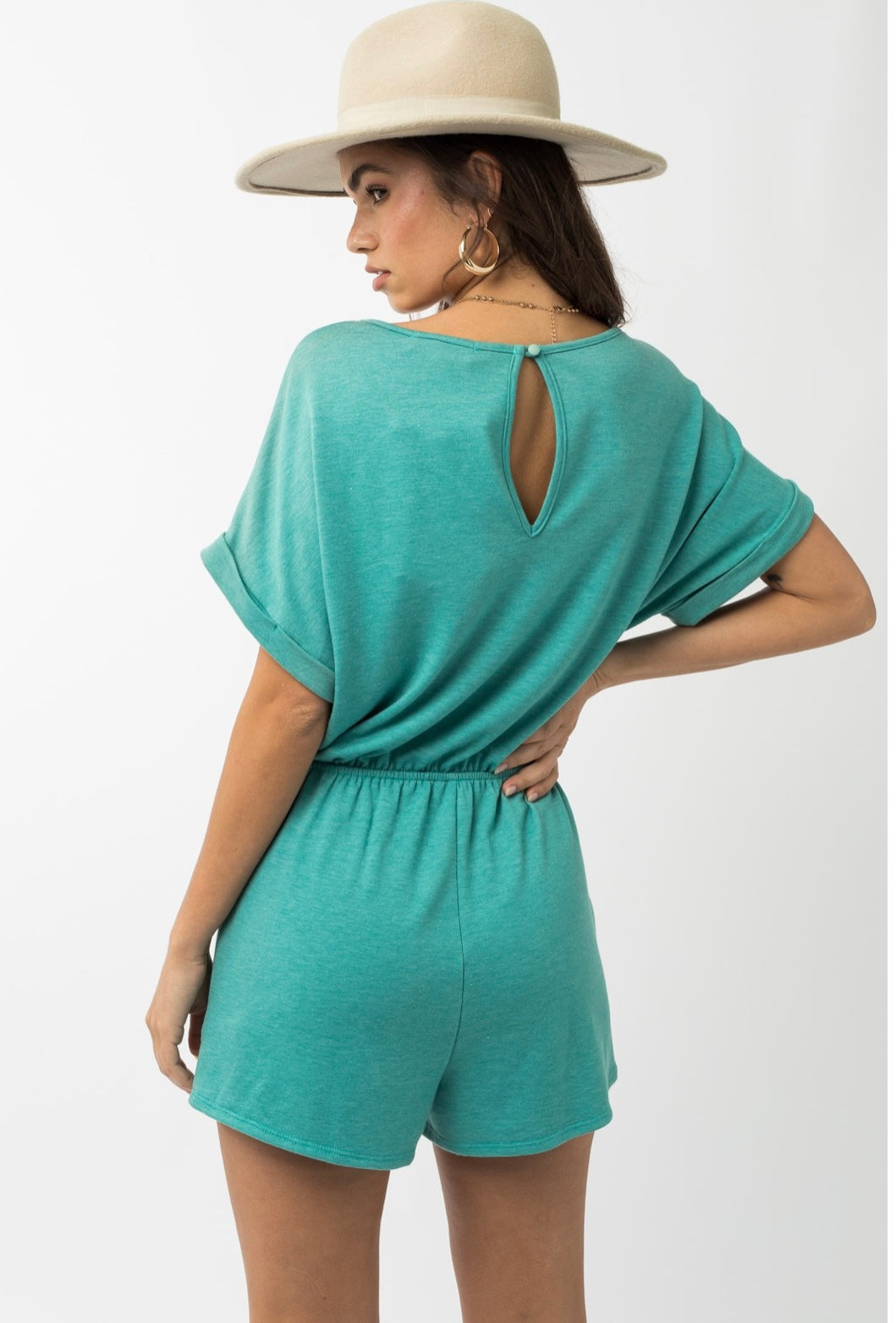 Elastic Waist Romper
