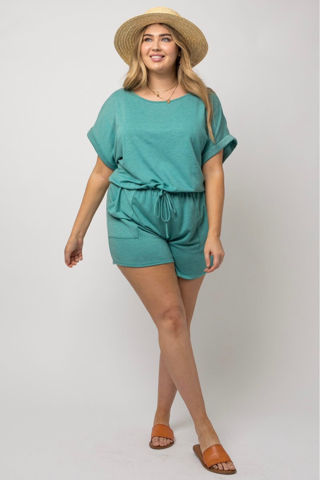 Elastic Waist Romper