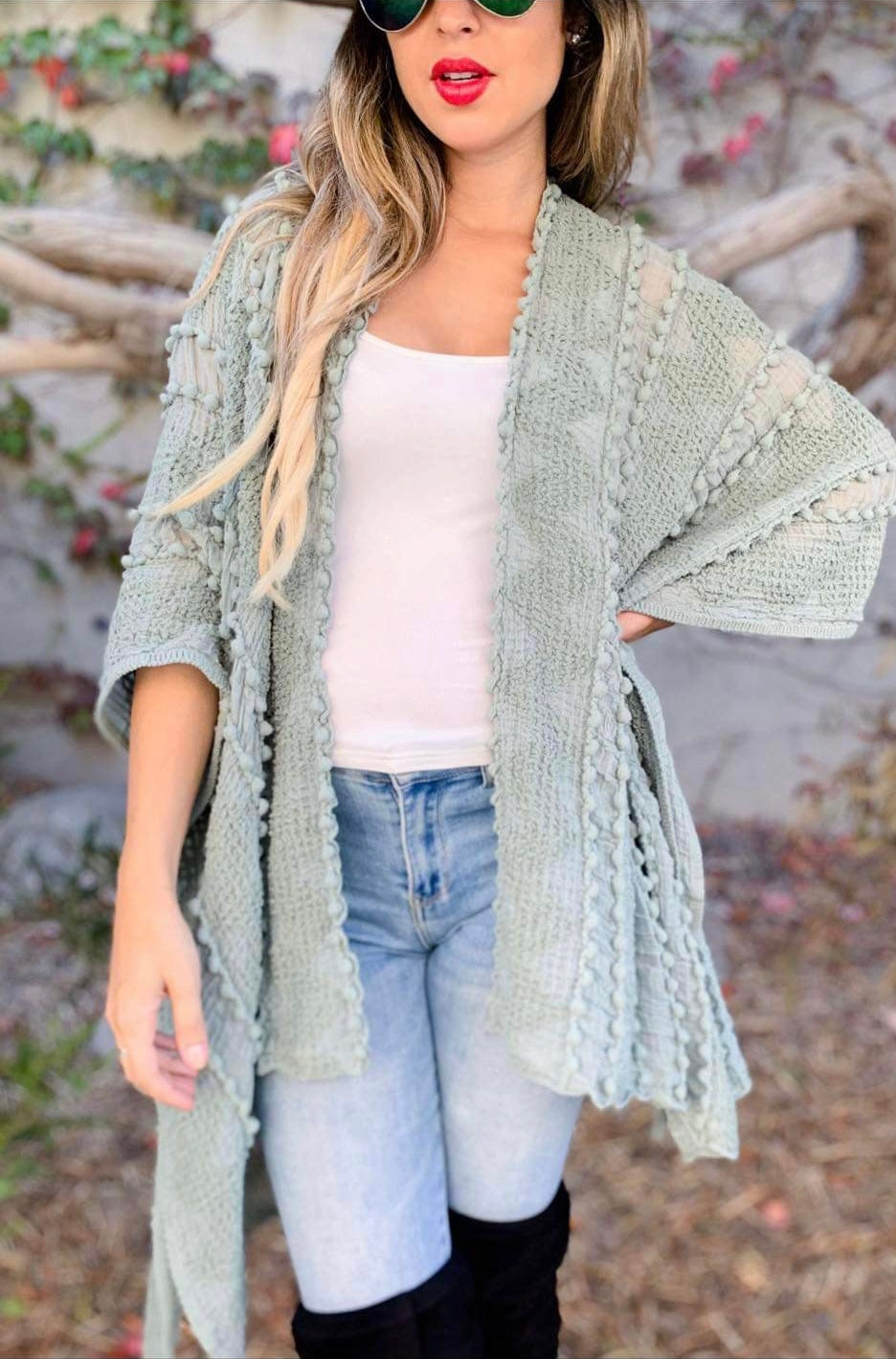 3D Textured Soft Kimono