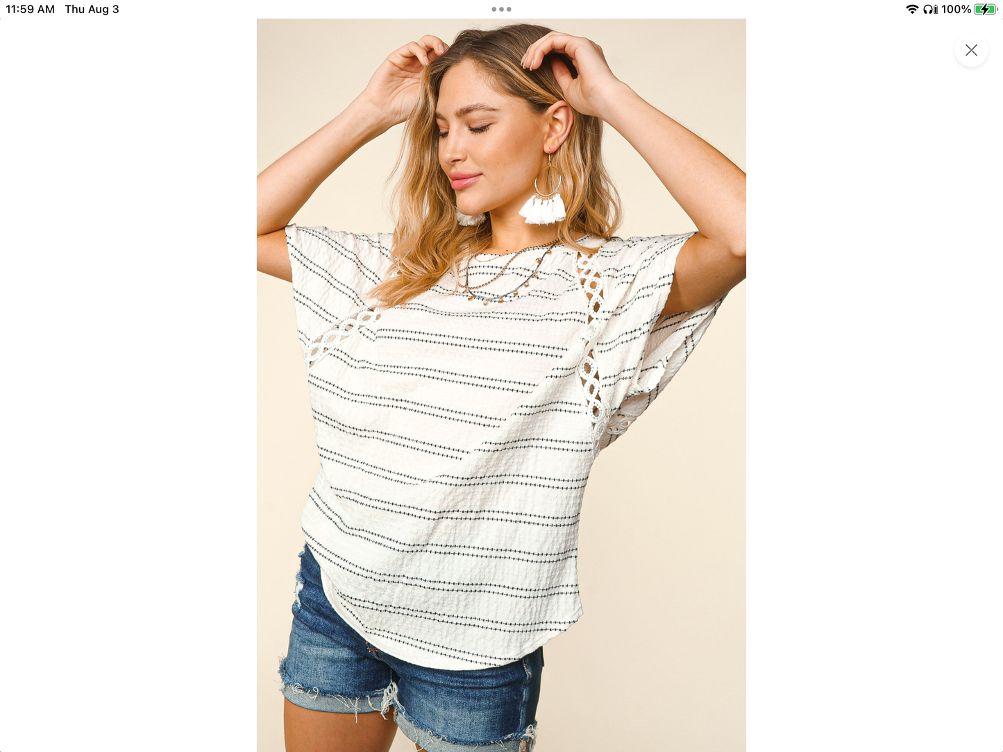 Reverse Stitch knit Top