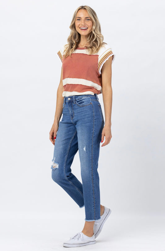 Judy Blue Howdy Boyfriend Jeans