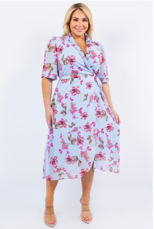 Midi Wrap Dress