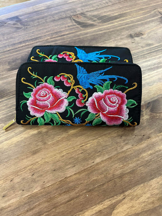 Embroidered Wallet